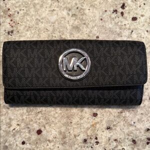 Michael Kors Black Monogram Wallet